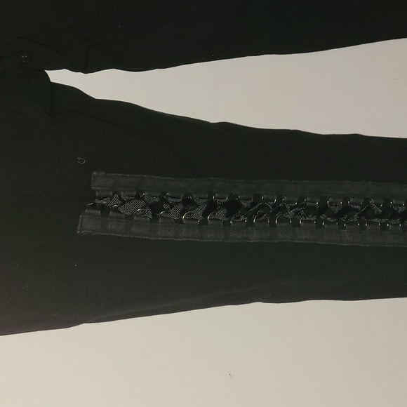 Bebe Black Back Lace up Legging - Picture 4 of 6